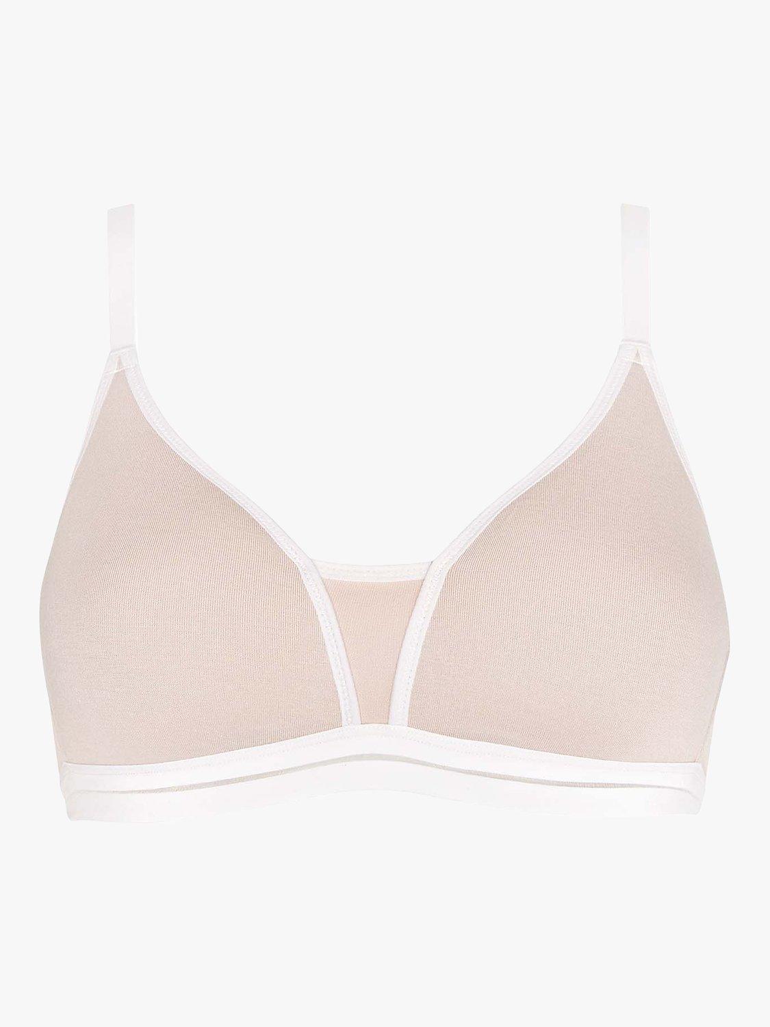Product image 2 of 5, which shows Royce Posie Moulded T-Shirt Non-Wired Bras, Pack of 2, Blush/Grey, 32C