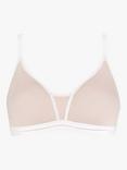Royce Posie Moulded T-Shirt Non-Wired Bras, Pack of 2, Blush/Grey
