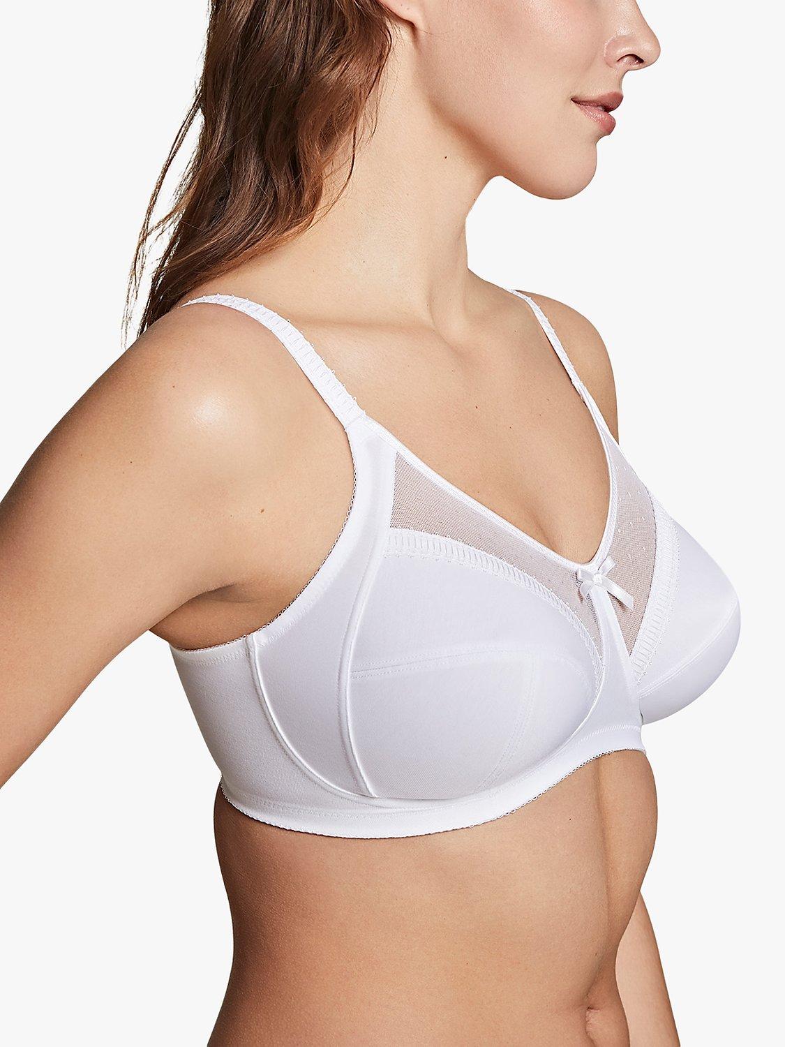 Royce Charlotte Fuller Cup Non-Wired Bra, White, 28DD