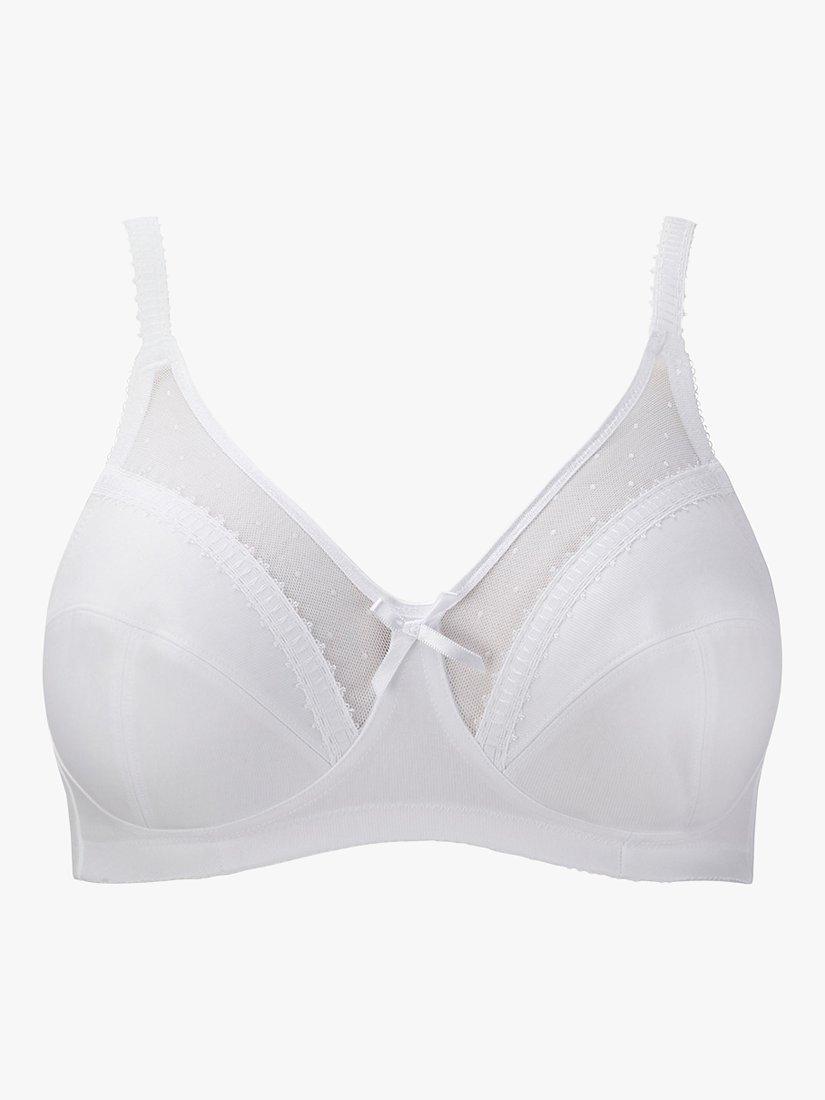 Royce Charlotte Fuller Cup Non-Wired Bra, White, 28DD