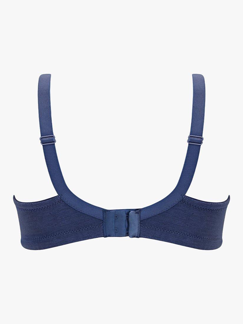 Product image 5 of 5, which shows Royce Indie Non-Wired Nursing Bra, Petrol Blue, 32D