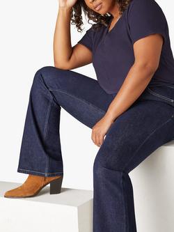 Live Unlimited Curve Bootcut Comfort Jeans, Blue, Blue