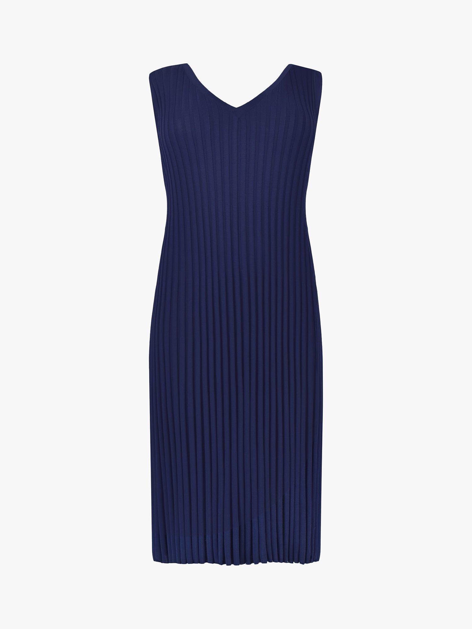 Product image 6 of 6, which shows Live Unlimited Curve Rib Knit Midi Dress, Blue, 14-16