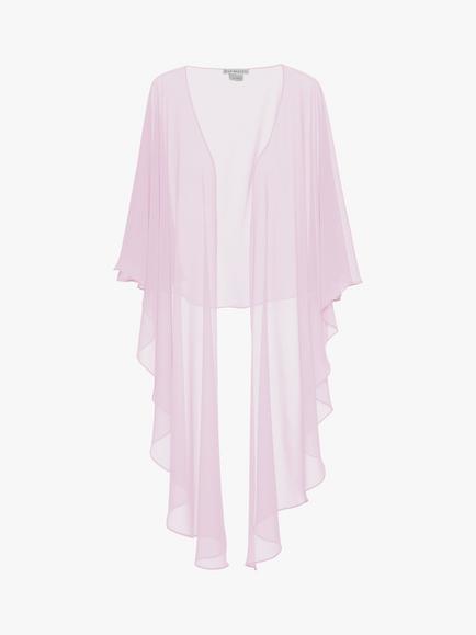 Gina Bacconi Chiffon Shawl, Blush