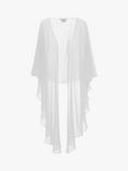Gina Bacconi Waterfall Chiffon Shawl, White