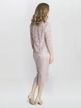 Gina Bacconi Kayla Lace Jacket And Midi Dress, Blush