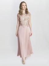 Gina Bacconi Jodie Asymmetric Dress, Jade