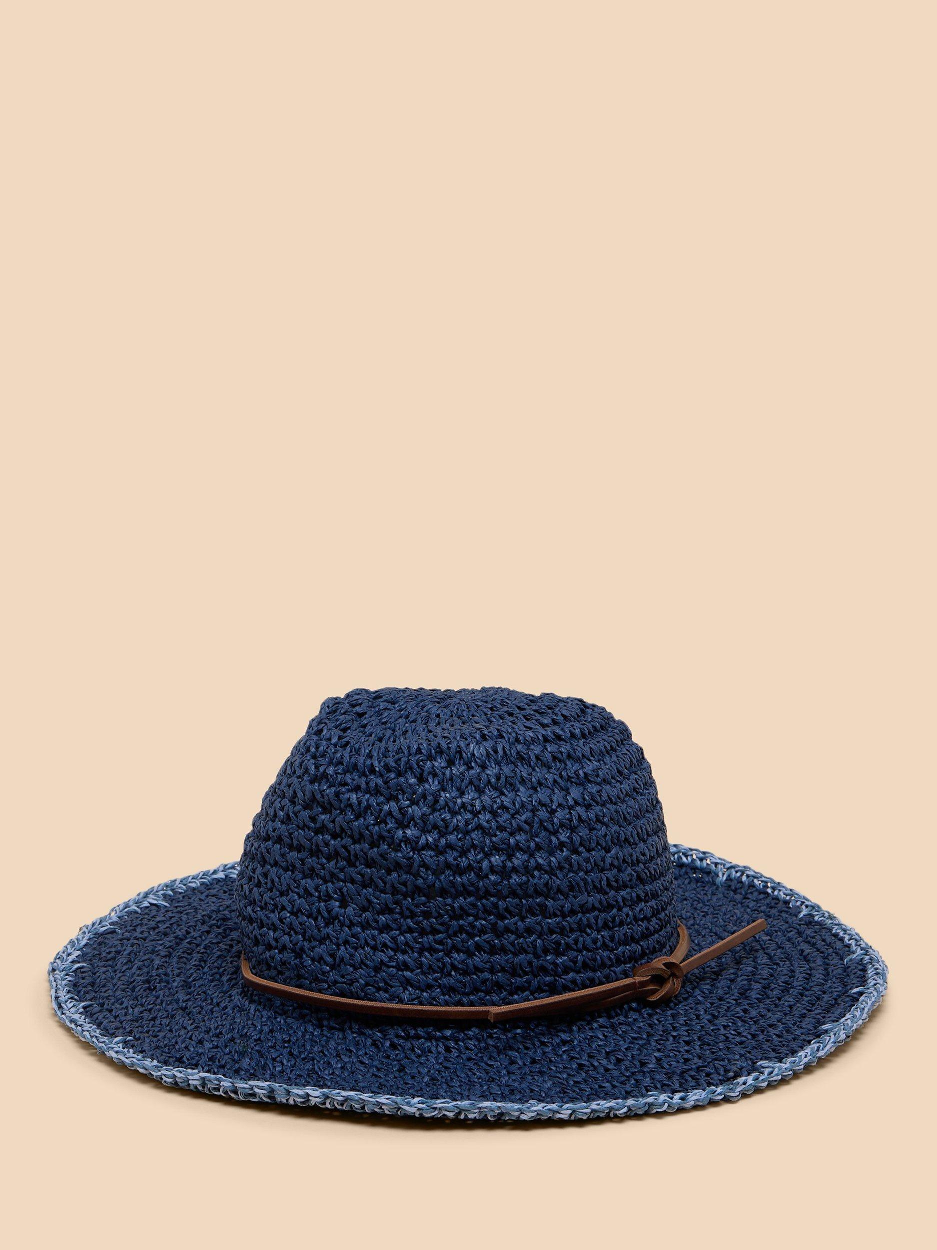 White Stuff Summer Fedora, Dark Navy