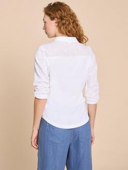 White Stuff Annie Jersey Shirt, Pale Ivory - view 2, Pale Ivory