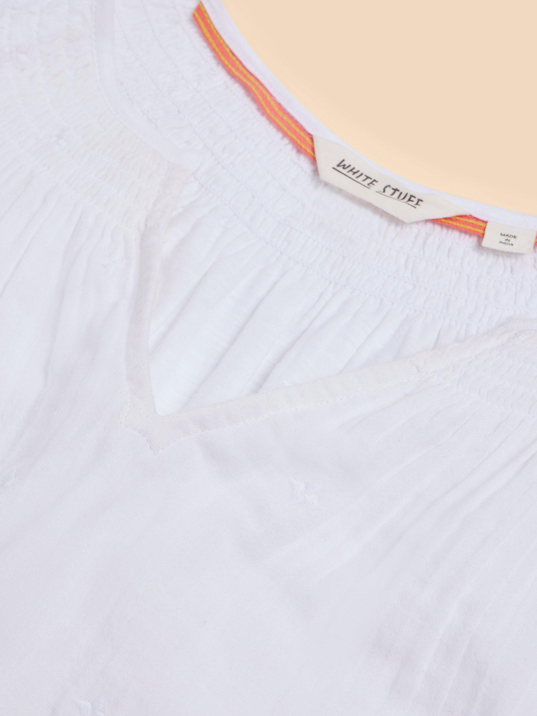 Product image 6 of 7, which shows White Stuff Luella Cotton T-Shirt, Brilliant White, 16