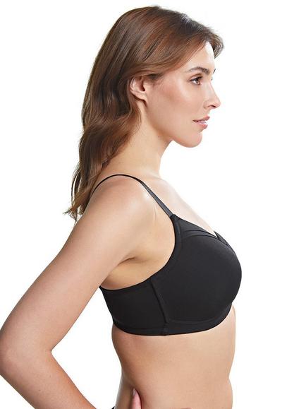 Royce Maisie Moulded Non-Wired T-Shirt Bra - view 2, Black