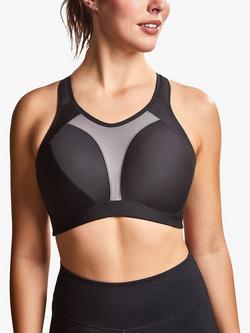 Royce Aerocool High Impact Non-Wired Sports Bra, Black, Black