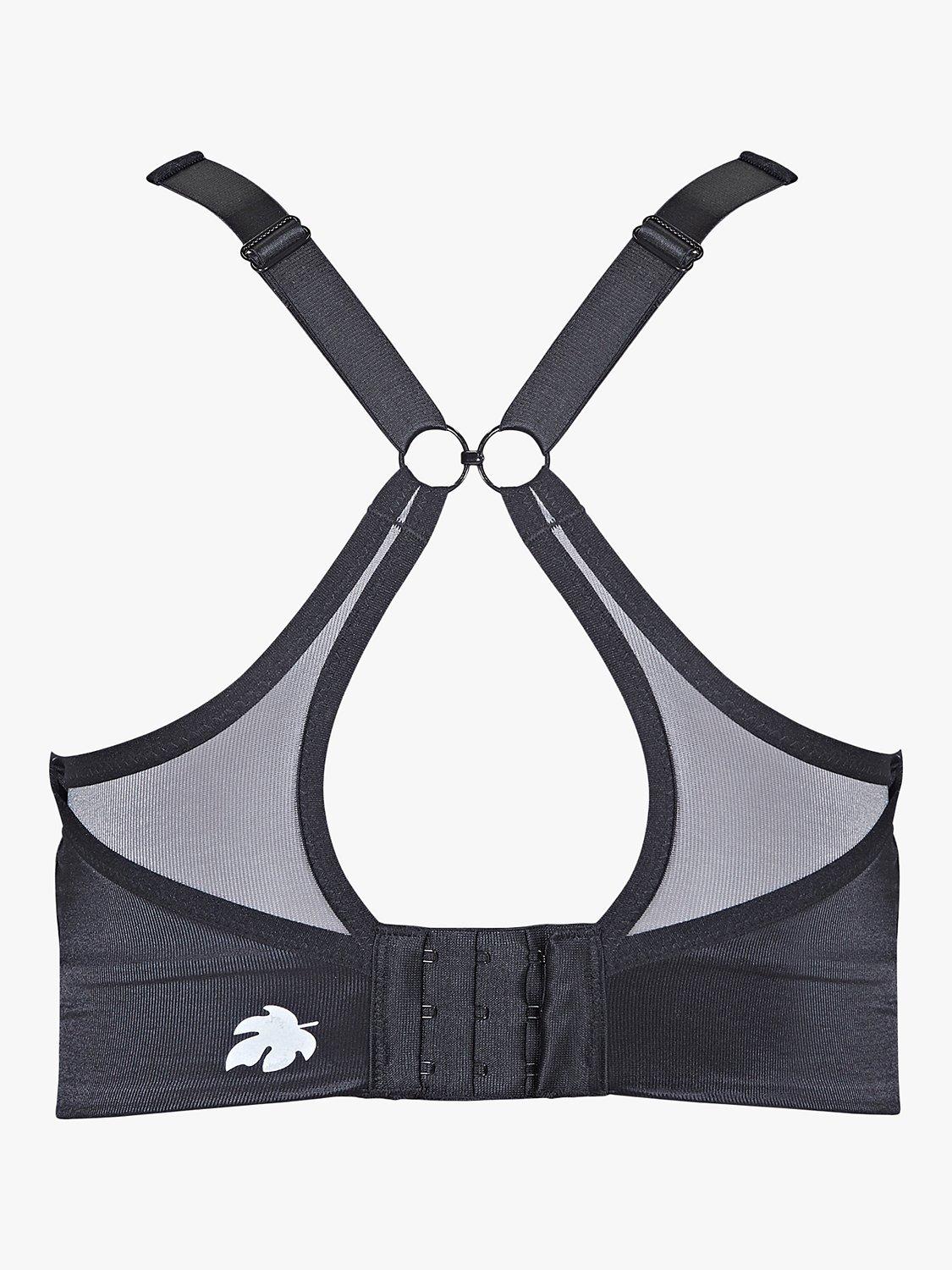 Product image 7 of 7, which shows Royce Aerocool High Impact Non-Wired Sports Bra, Black, 36HH
