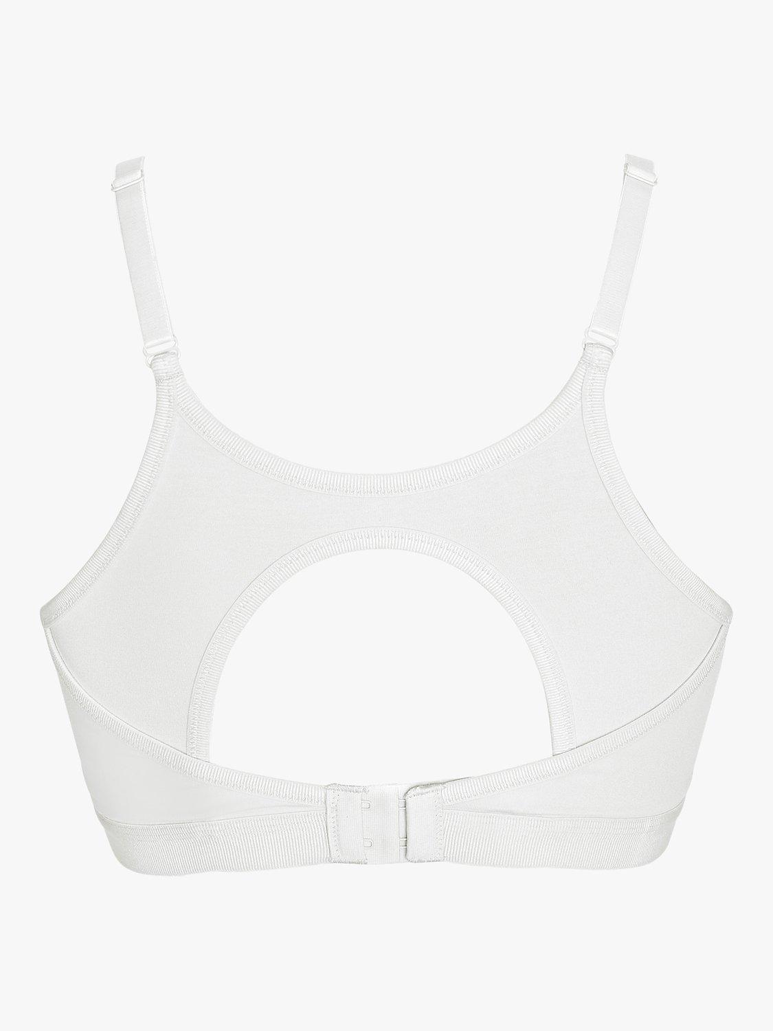 Product image 5 of 5, which shows Royce Lola Crop Top Non-Wired Bra, Pack of 2, Peach/White, 36A/AA