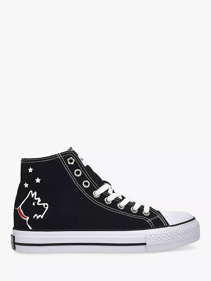 Radley Star Hi Top Trainers Black