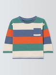 John Lewis ANYDAY Baby Wide Stripe Top, Multi