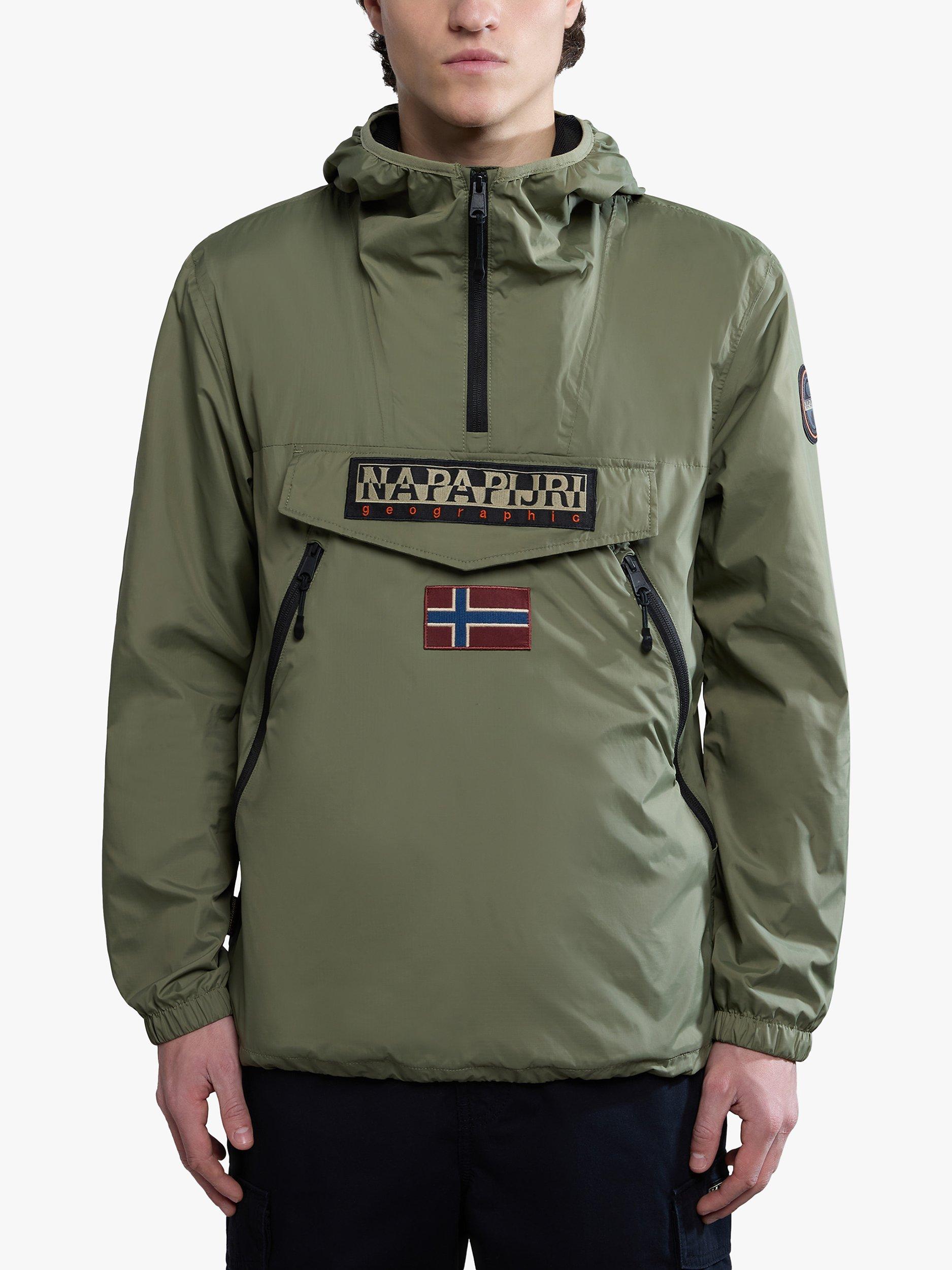 Napapijri Rainforest Pocket Windbreaker, Green Lichen
