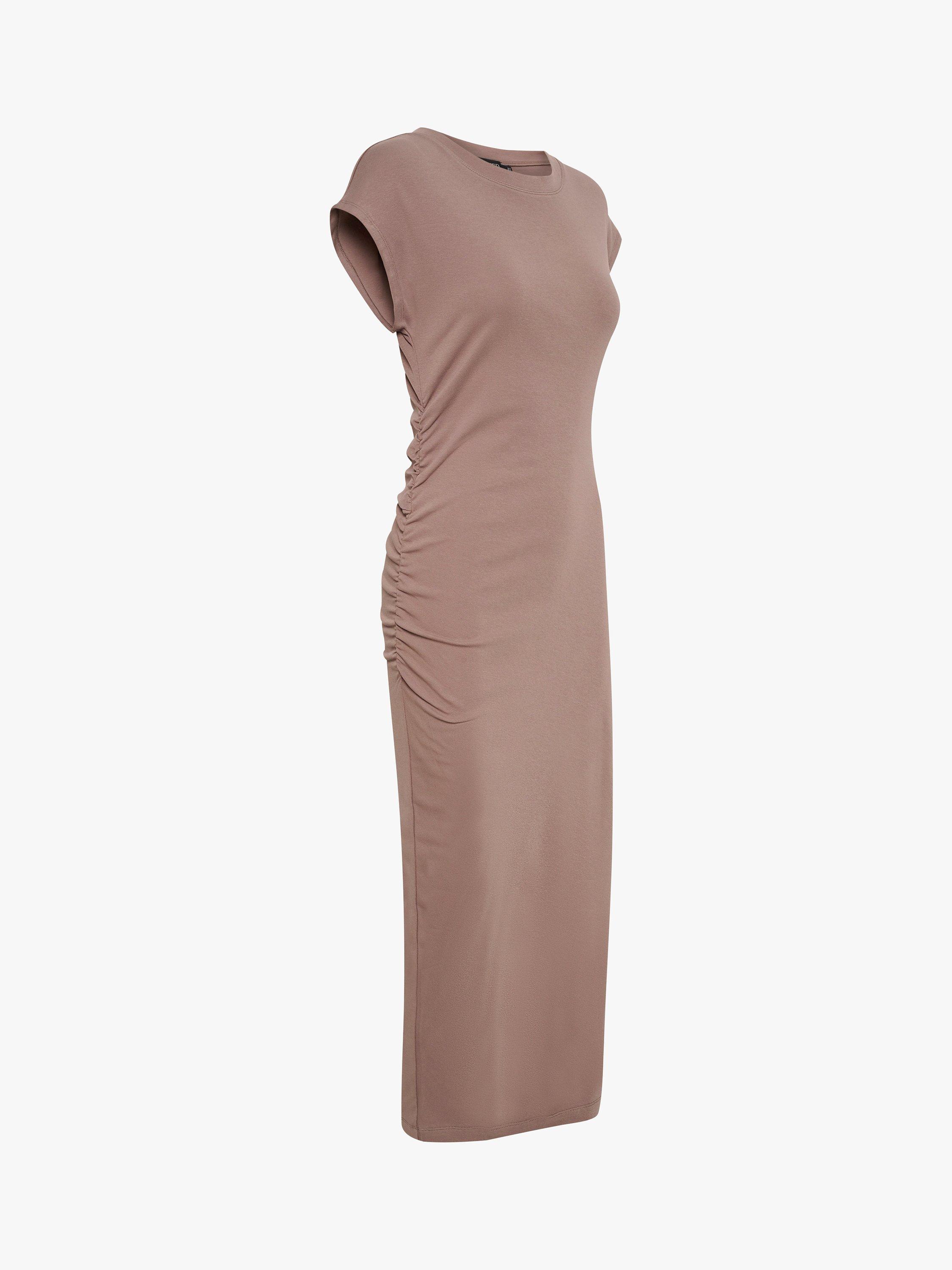 Product image 7 of 7, which shows Soaked In Luxury Marisha Slim Fit Midi Dress, Walnut, M