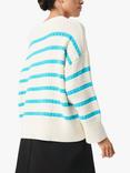 Soaked In Luxury Ravalina Striped Textured Relaxed Jumper