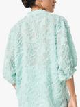 Soaked In Luxury Zienna Textured Blouse, Surf Spray