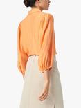 Soaked In Luxury Leodora Cropped Sleeve Buttons Shirt
