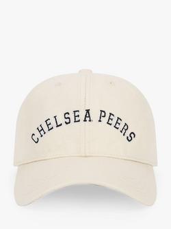 Chelsea Peers Cotton Logo Baseball Cap, Grey, Grey