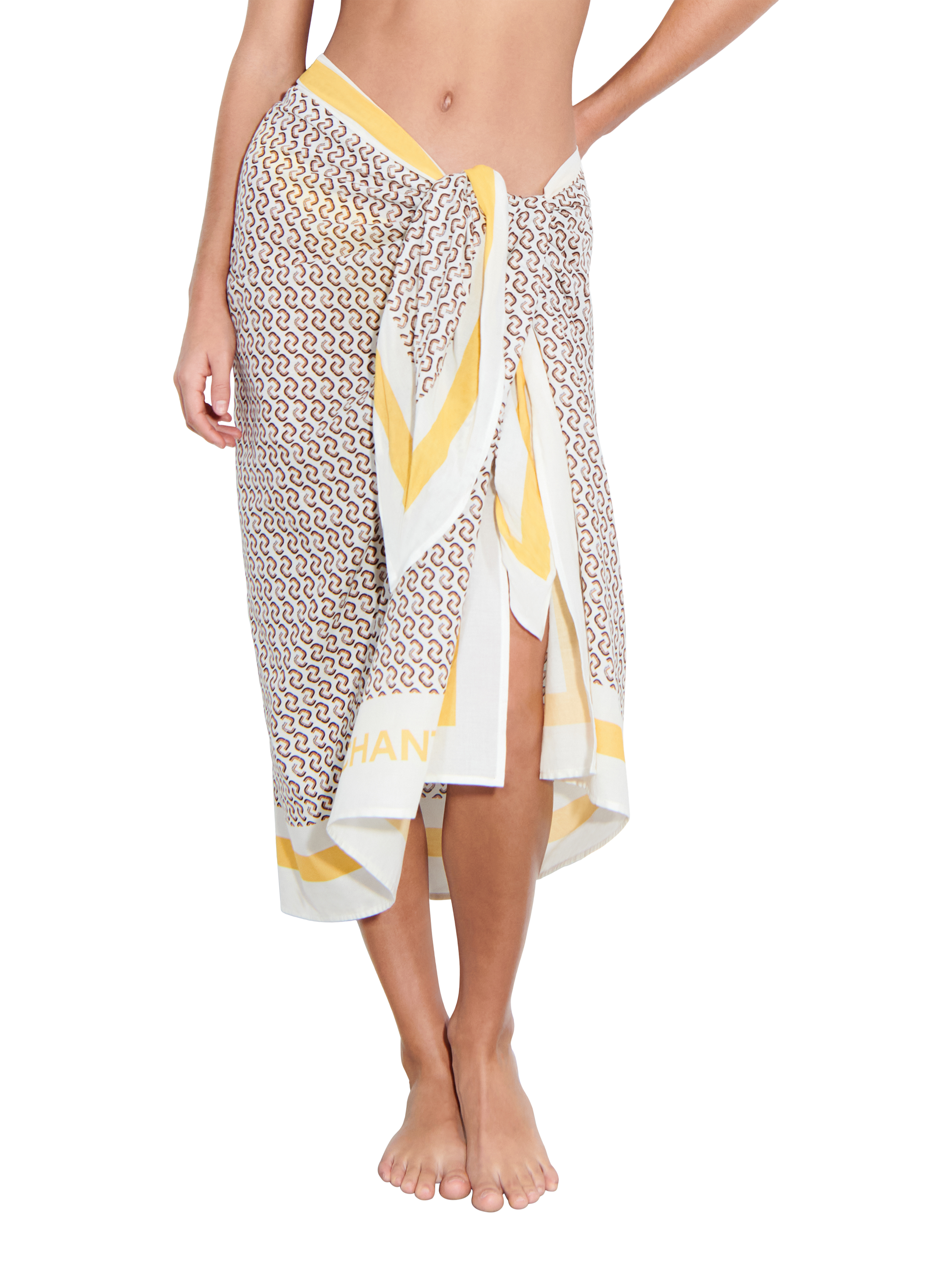 Chantelle Authentic Monogram Print Sarong, Multi