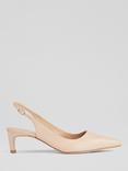 L.K.Bennett Alyssa Leather Slingback Court Shoes, Cream