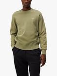 J.Lindeberg Thorne Crew Neck Jumper, Oil Green