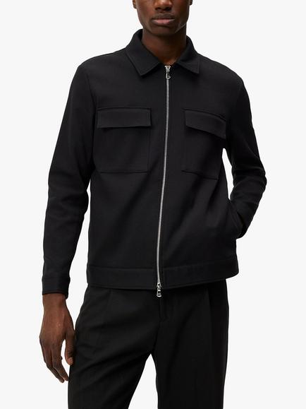 J.Lindeberg Jarod Overshirt, Black, Black