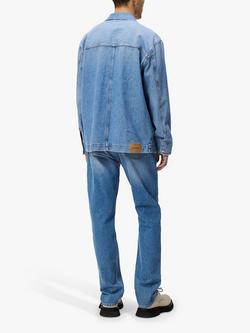 J.Lindeberg Hunt Washed Denim Overshirt, Blue - view 2, Blue