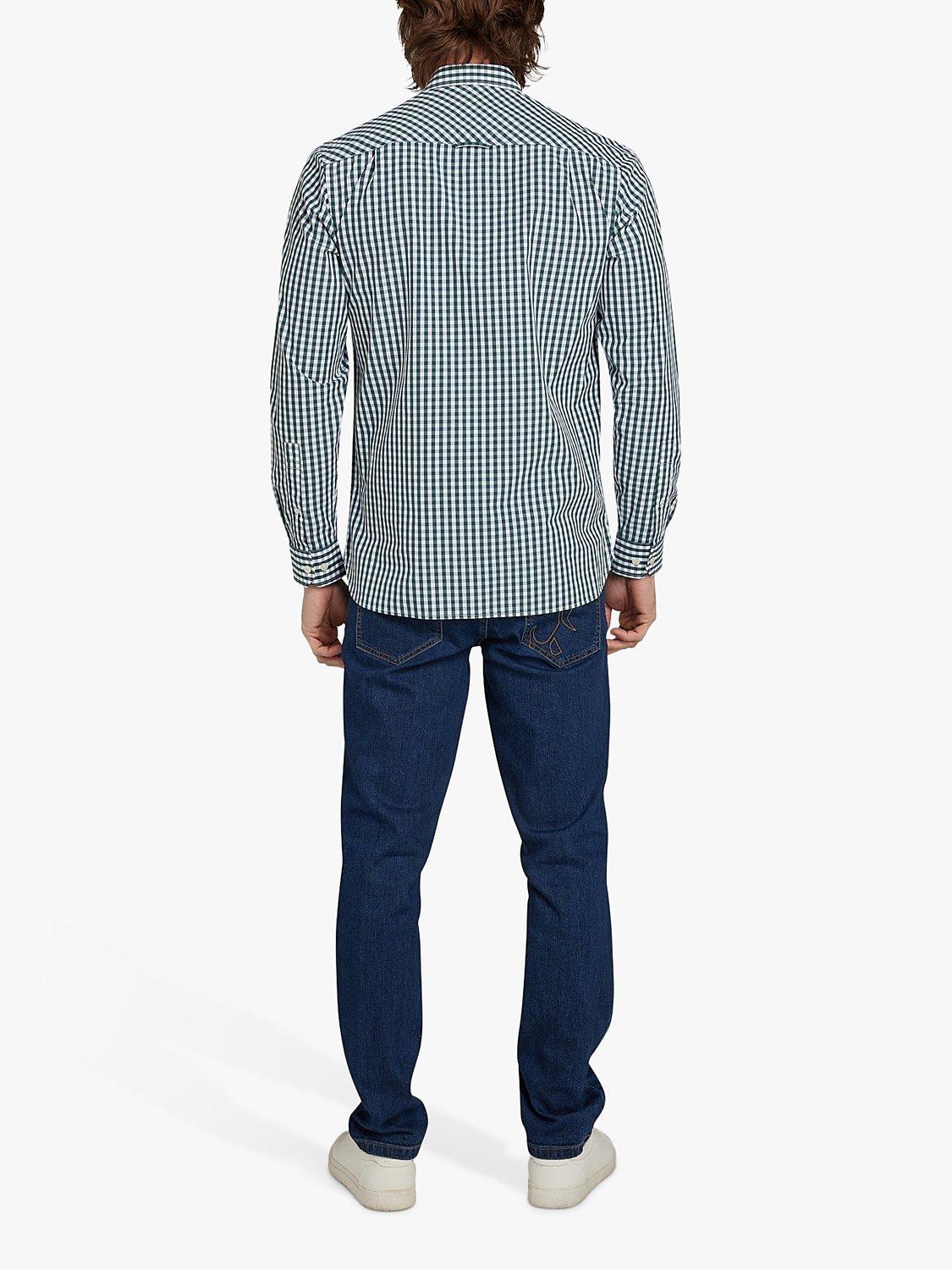 Product image 3 of 9, which shows Raging Bull Long Sleeve Gingham Check Shirt, Forest, S