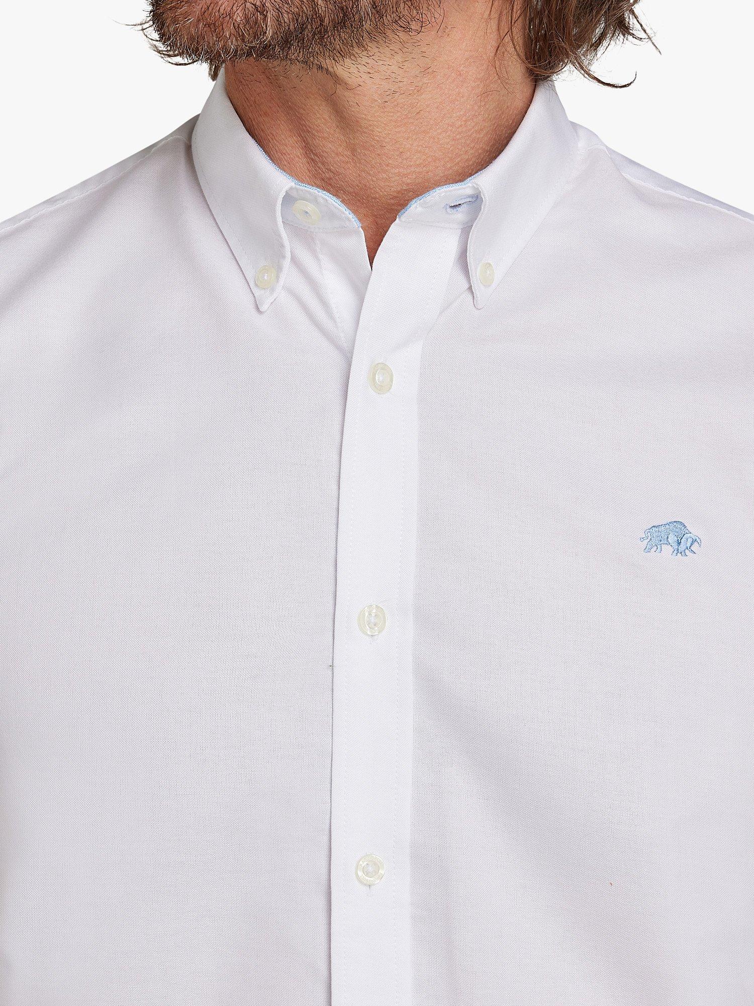 Product image 4 of 8, which shows Raging Bull Short Sleeve Lightweight Oxford Shirt, White, XXXXL