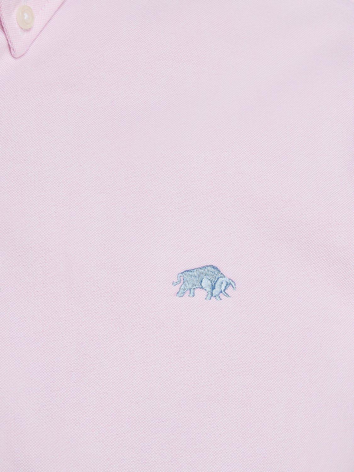 Product image 5 of 8, which shows Raging Bull Short Sleeve Lightweight Oxford Shirt, Pink, S