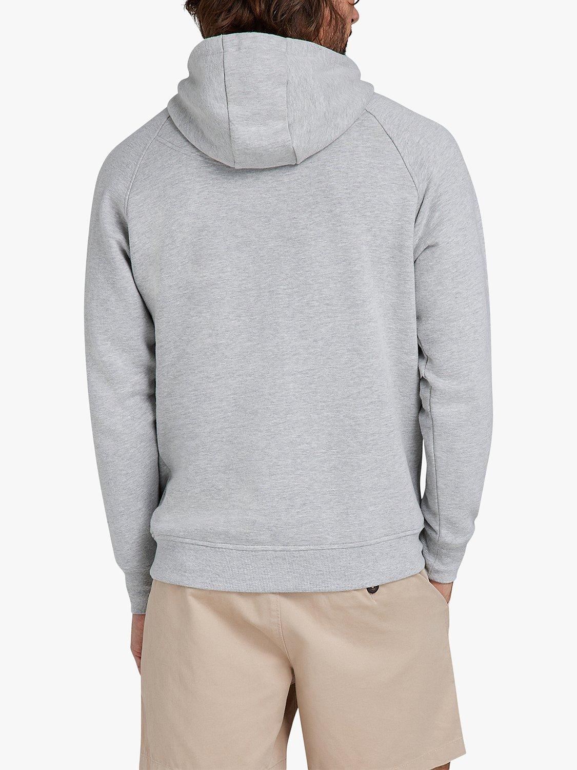 Product image 3 of 8, which shows Raging Bull Classic Woven Patch Overhead Hoodie, Grey Marl, M