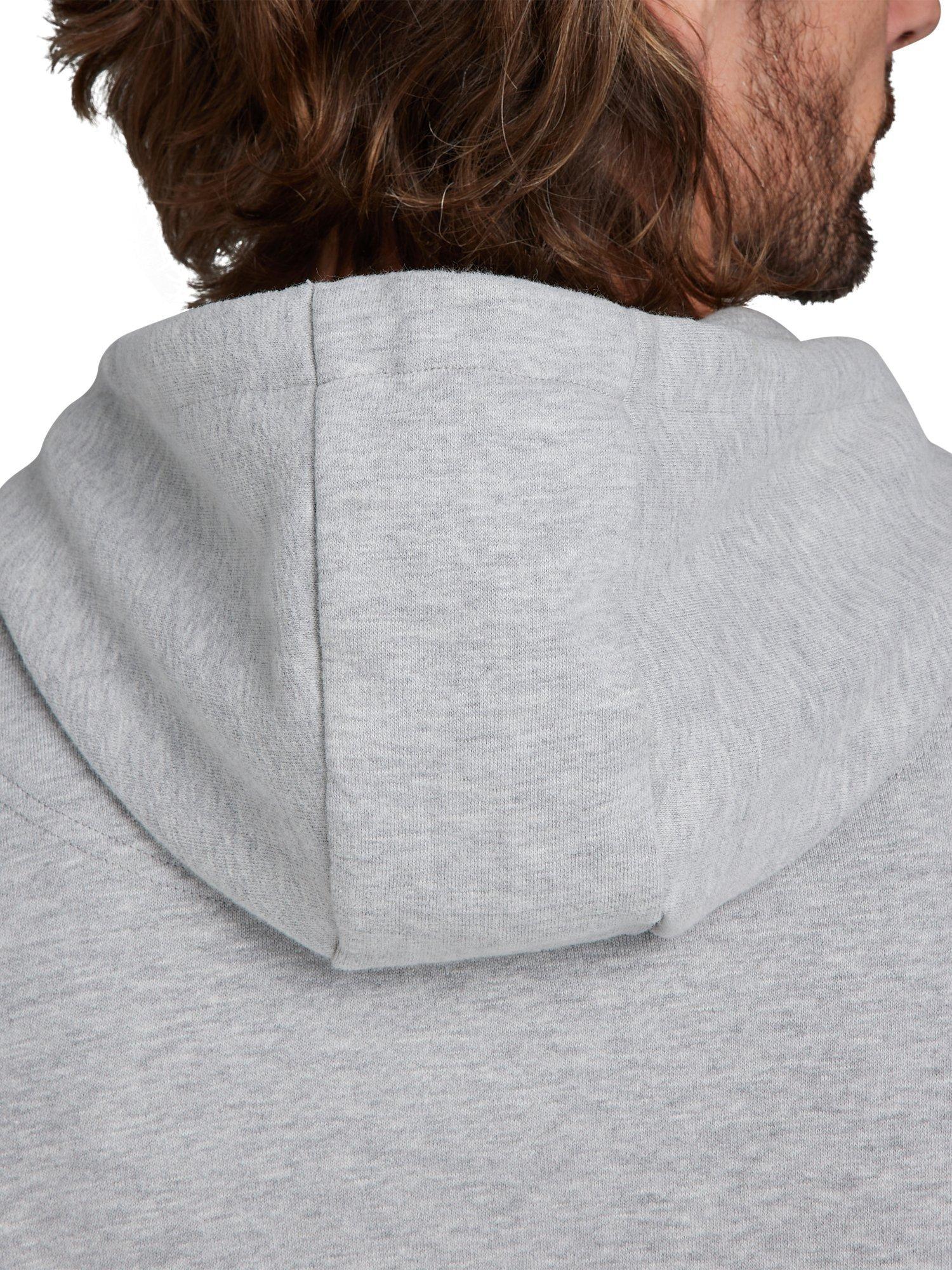 Product image 7 of 8, which shows Raging Bull Classic Woven Patch Overhead Hoodie, Grey Marl, M