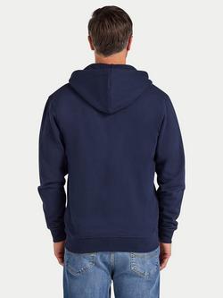 Raging Bull Classic Zip Through Hoodie, Navy - view 2, Navy