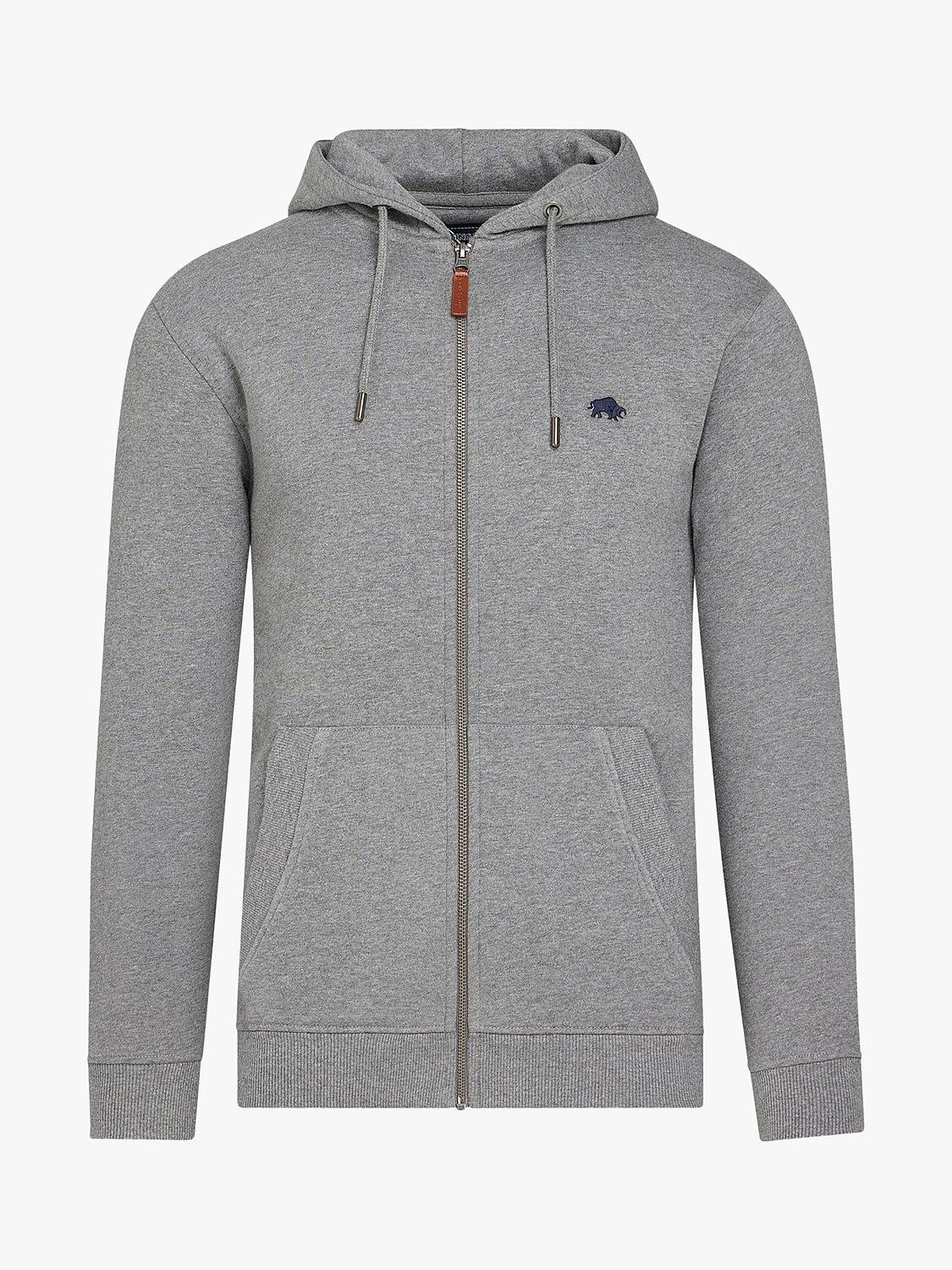 Product image 2 of 9, which shows Raging Bull Classic Zip Through Hoodie, Grey Marl, XXXL