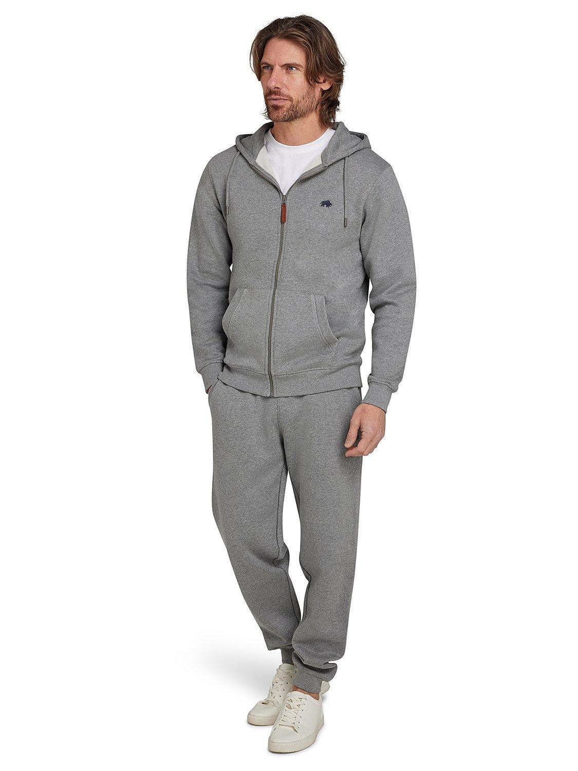 Product image 9 of 9, which shows Raging Bull Classic Zip Through Hoodie, Grey Marl, XXXL