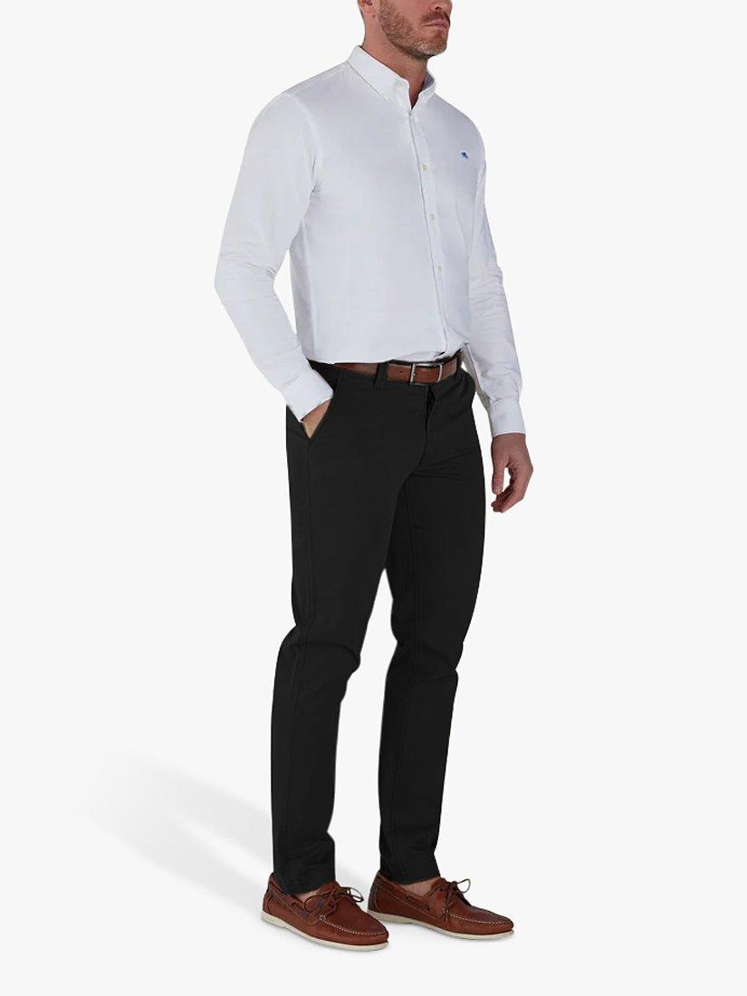 Raging Bull Tapered Cotton Chinos, Black, 40S