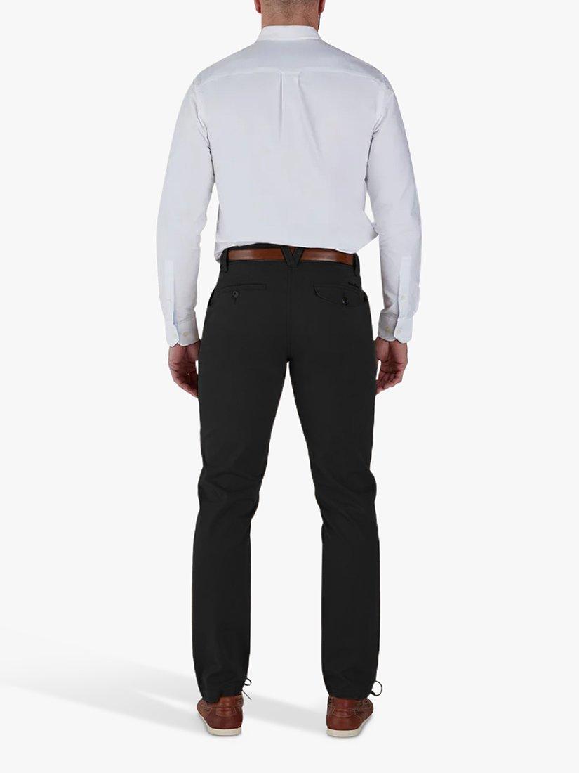 Raging Bull Tapered Cotton Chinos, Black, 40S