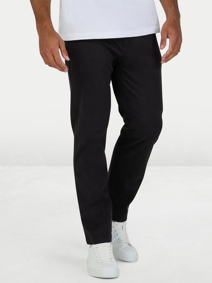 Raging Bull Tapered Cotton Chinos - view 2, Black
