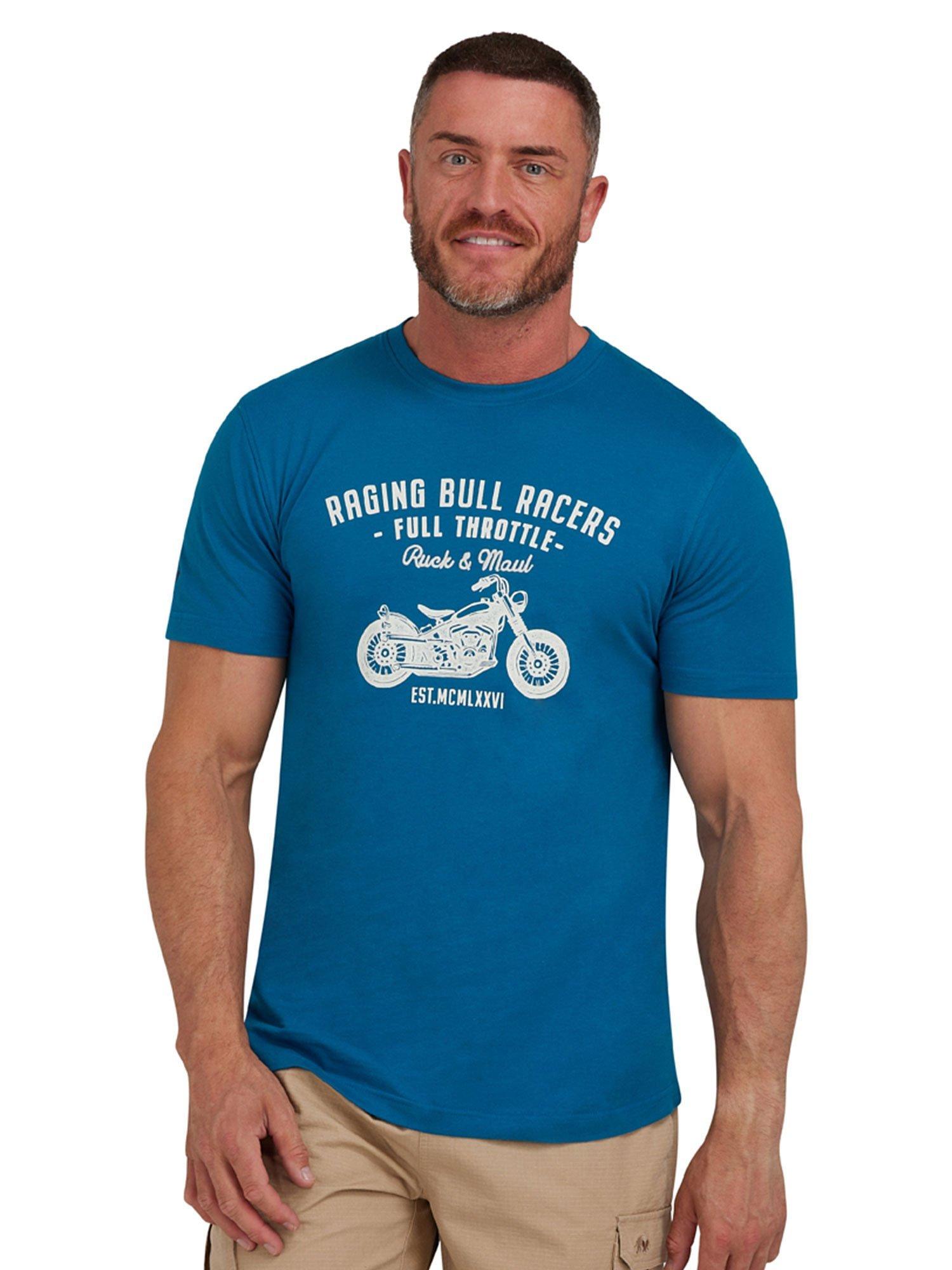 Raging Bull Racers T-Shirt, Petrol