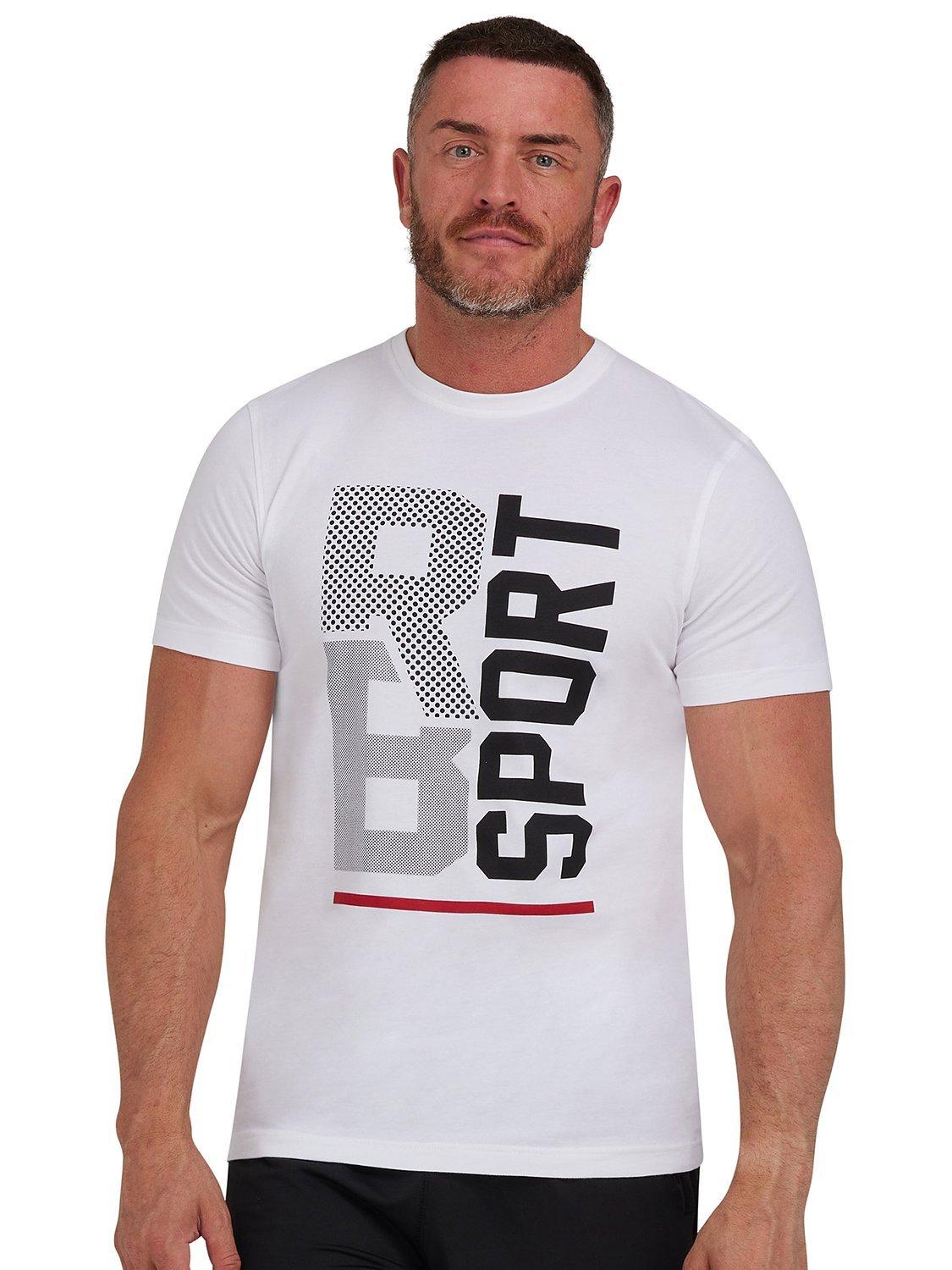 Raging Bull RB Sport Halftone T-Shirt, White/Multi
