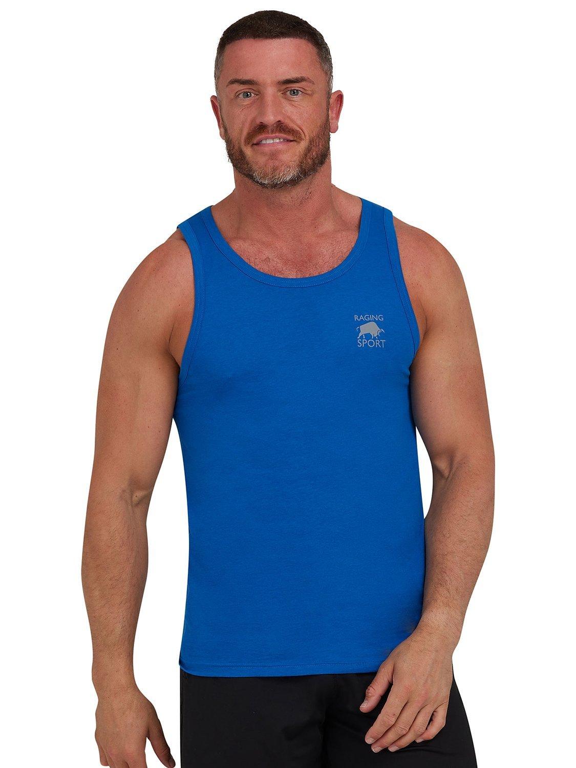 Raging Bull RB Sport Jersey Vest, Cobalt Blue