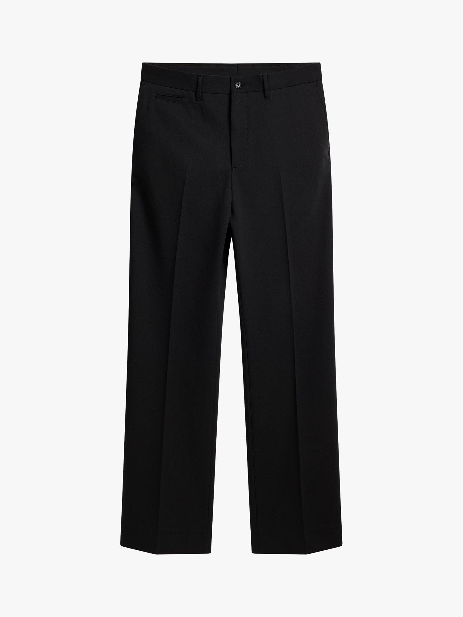 J.Lindeberg Haij Comfort Cotton Trousers, Black, 34R