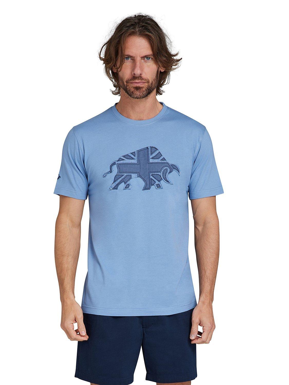 Raging Bull Denim Bull T-Shirt, Chambray