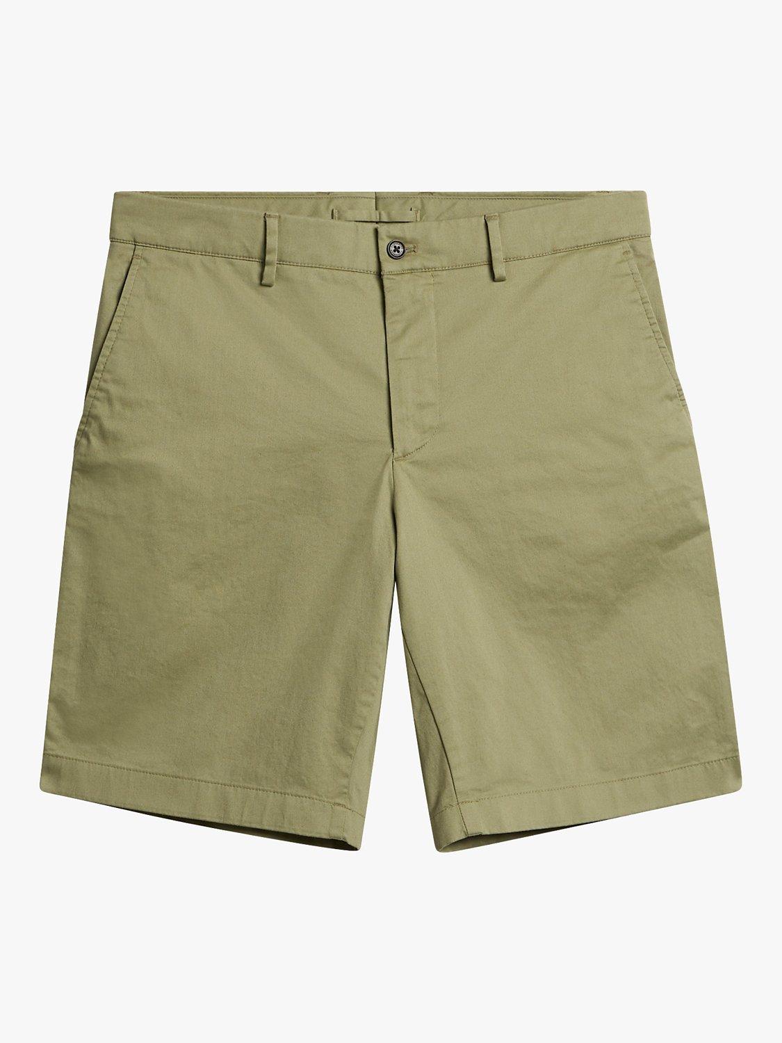 Product image 5 of 5, which shows J.Lindeberg Nathan Cloud Satin Shorts, Olive Green, 30S