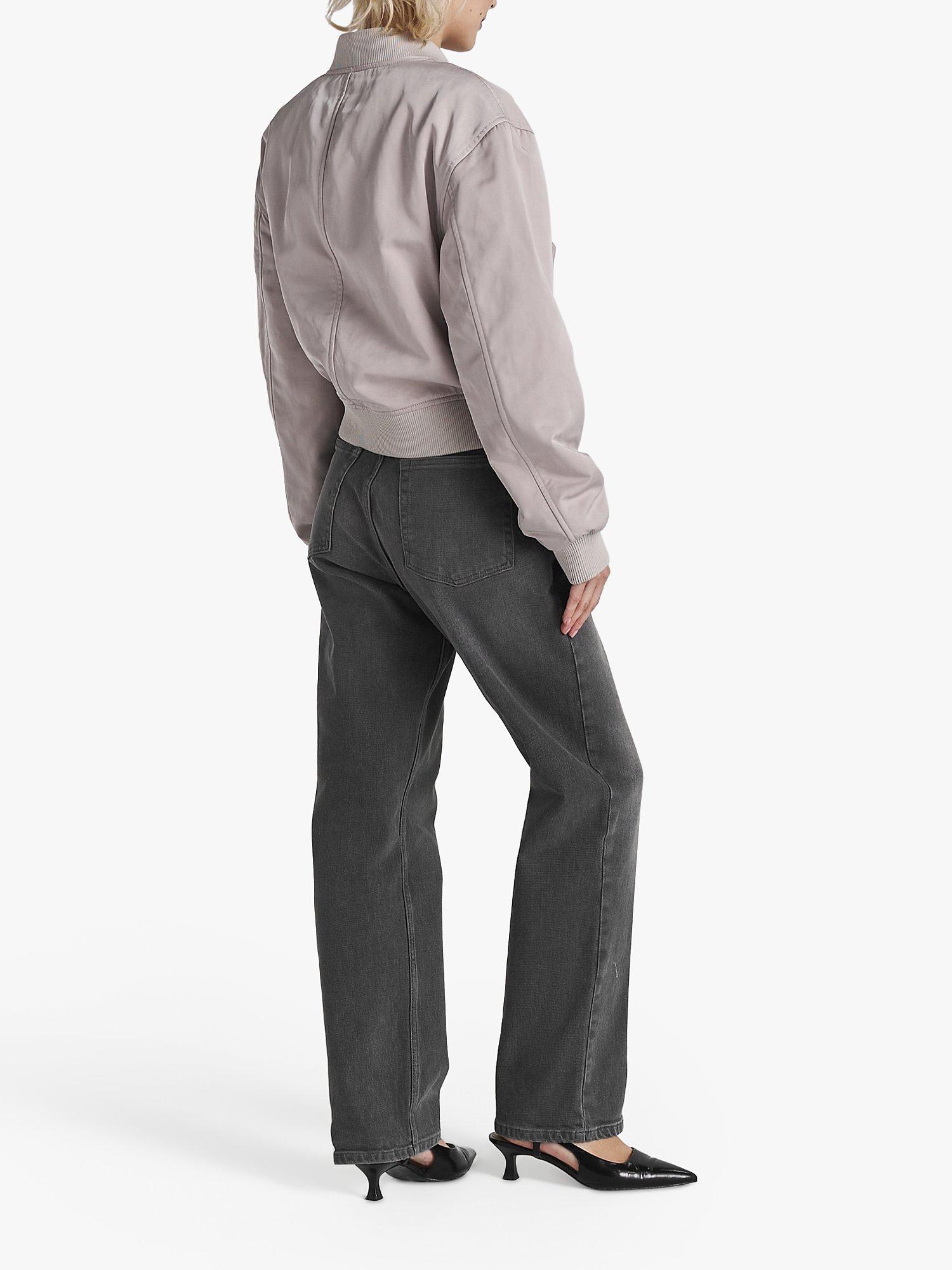 Product image 2 of 5, which shows Twist & Tango Jolie Boxy Bomber Jacket, Light Taupe, XS