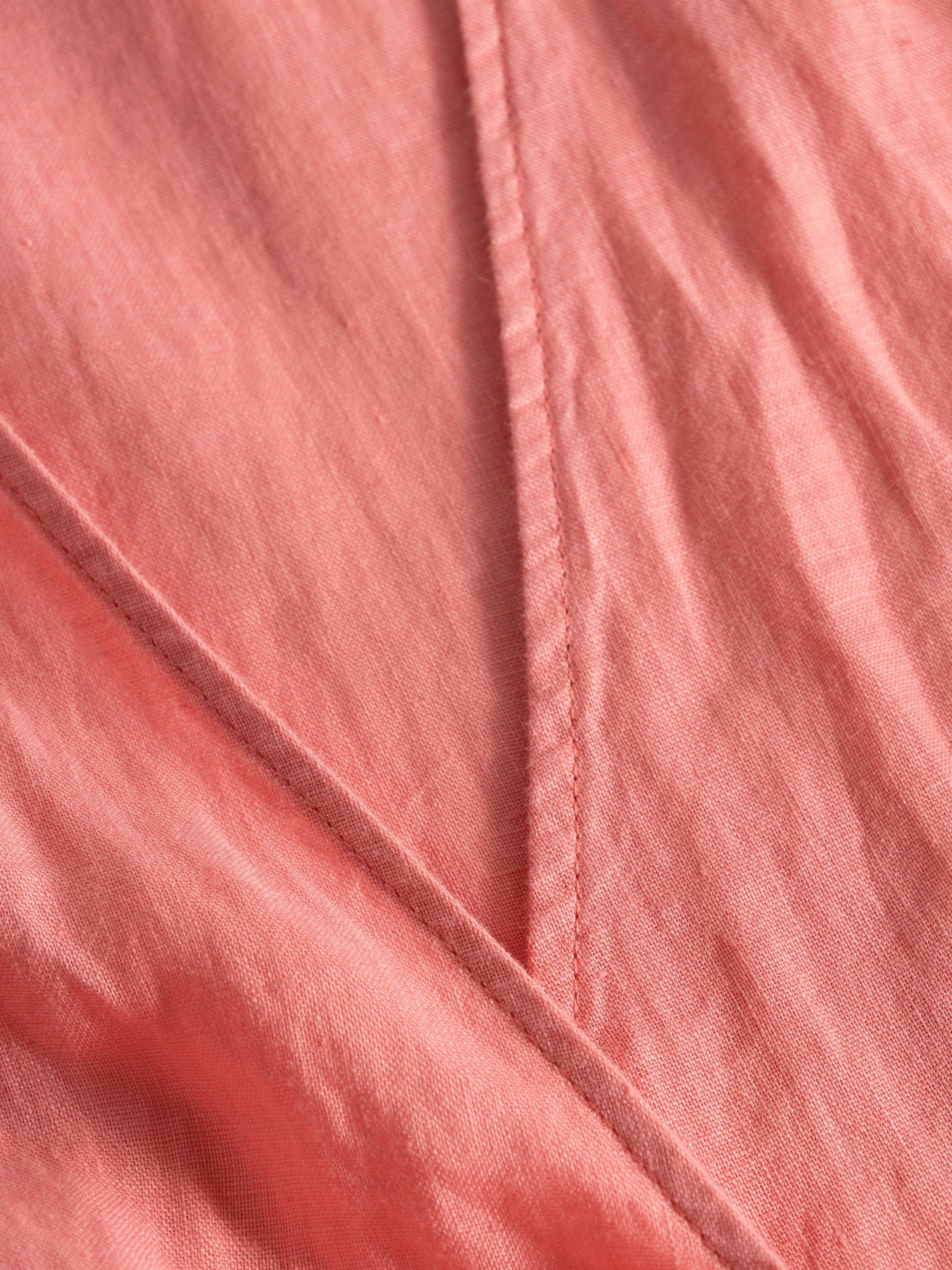 Product image 5 of 5, which shows Twist & Tango Mya Linen Dress, Tea Rose, 10